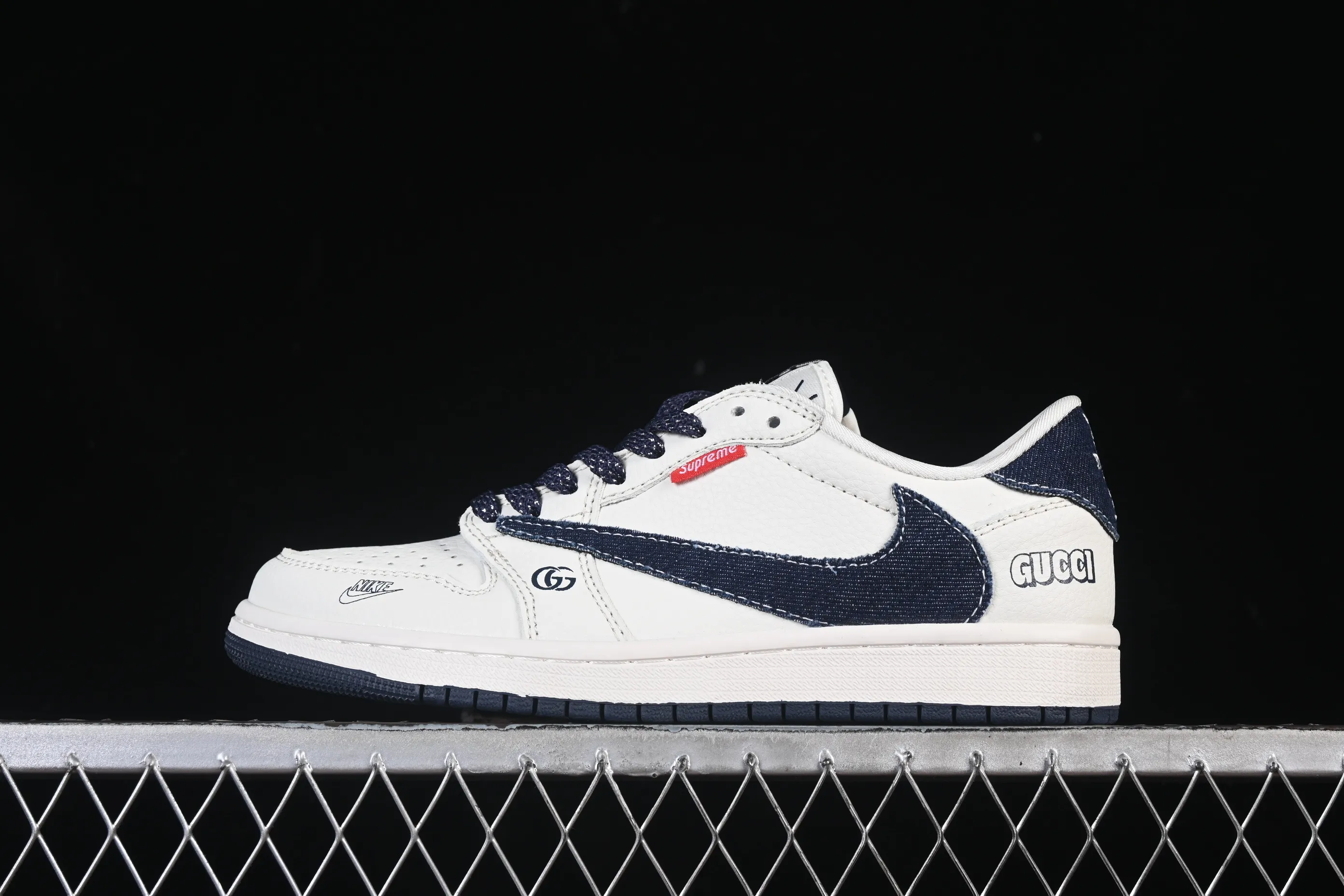 All categories Air Jordan Jordan series basketball shoes Air Jordan 1 Low High-end customized low-top sneakers Travis Scott x Fragment Design x Air Jordan 1 Low OG SP AJ1 Joe 1 joint beige denim low-top cultural casual sneakers JW1188-148
